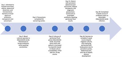 Case Report: Disseminated Edwardsiella tarda infection in an immunocompromised patient